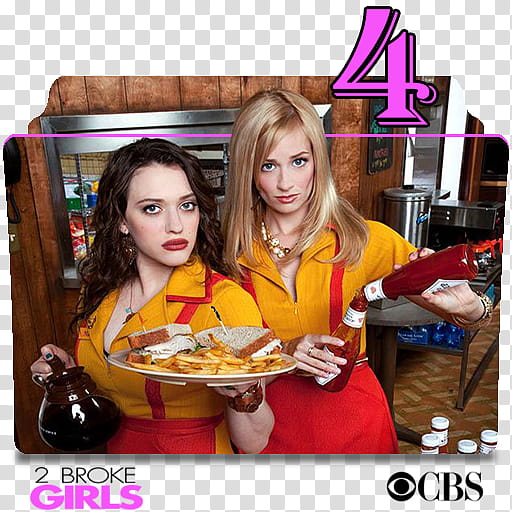 Broke Girls series and season folder icons,  Broke Girls S ( transparent background PNG clipart