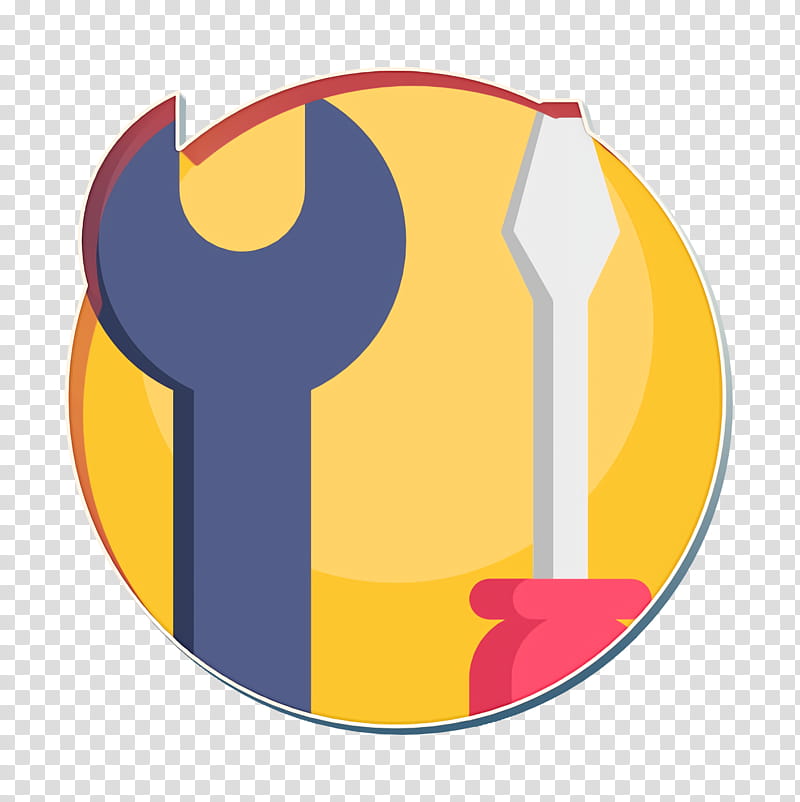 Tools icon Repair icon Help and Support icon, Yellow, Symbol, Logo, Circle transparent background PNG clipart