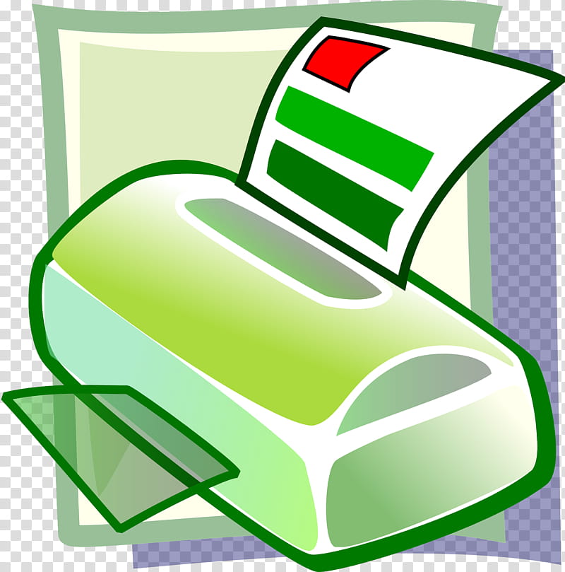 Cartoon Computer, Printer, Printing, Inkjet Printing, Laser Printing, Fax, Scanner, Green transparent background PNG clipart