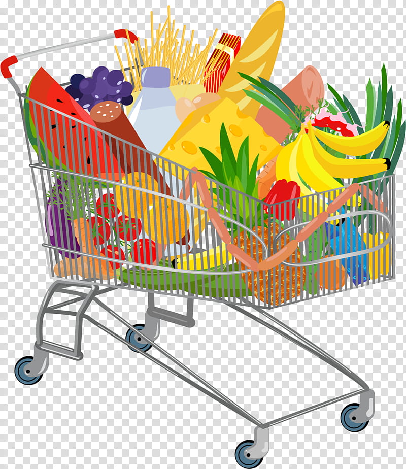 Supermarket, Grocery Store, Shopping Cart, Shopping Bag, Food, Vehicle transparent background PNG clipart