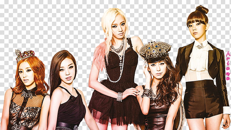 Ladies Code Render, five women group band transparent background PNG clipart