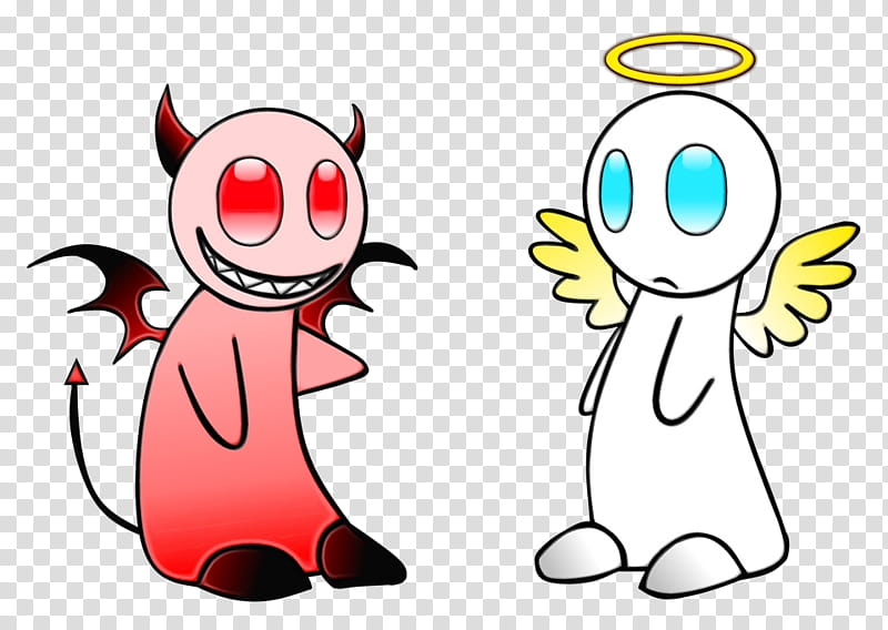 angel devil clipart