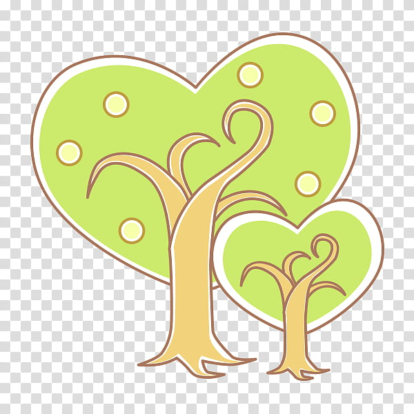 Love Background Heart, Cartoon, Drawing, Tree, Animation, Green, Plant, Sticker transparent background PNG clipart