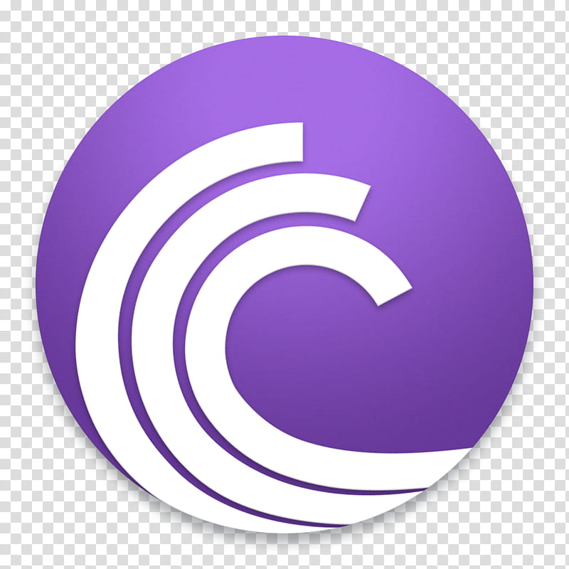 OS X Yosemite BitTorrent, round white and purple wave logo transparent background PNG clipart