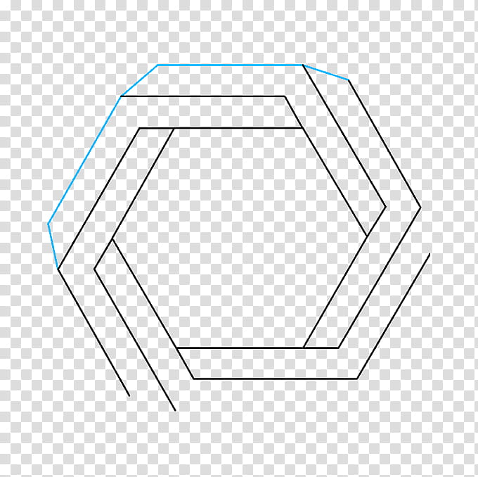 Hexagon, Drawing, Illusion, Optical Illusion, Line Art, Paper, Tutorial, Tessellation transparent background PNG clipart