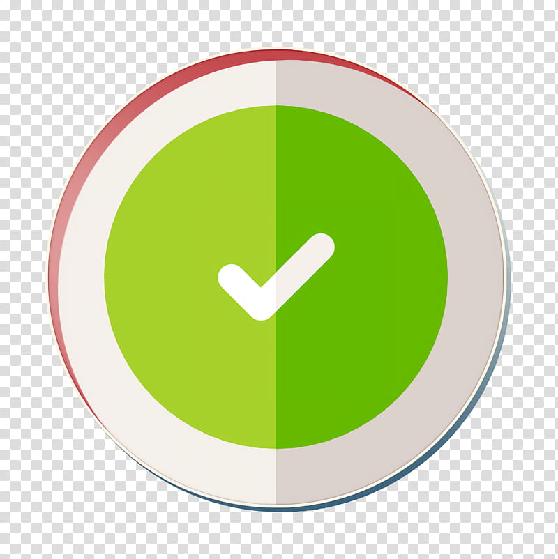 Checked icon Correct icon Online Learning icon, Green, Clock, Circle, Wall Clock, Logo, Symbol transparent background PNG clipart