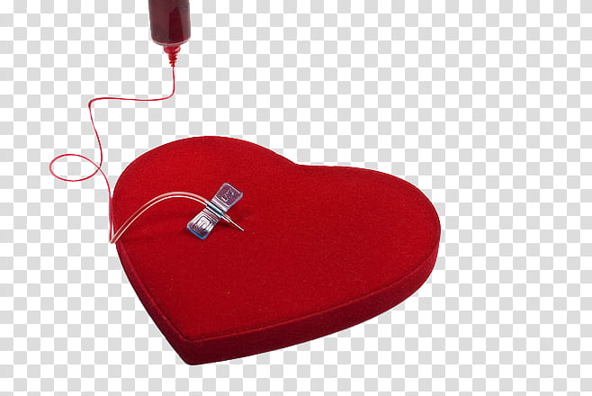 Medical Treatment, red heart-shape case transparent background PNG clipart