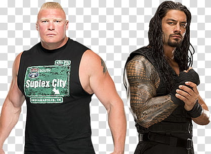 Brock Lesnar and Roman Reigns transparent background PNG clipart