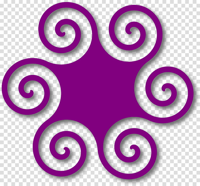 Circle Silhouette, Triskelion, Symbol, Printmaking, Violet, Purple, Ornament, Spiral transparent background PNG clipart