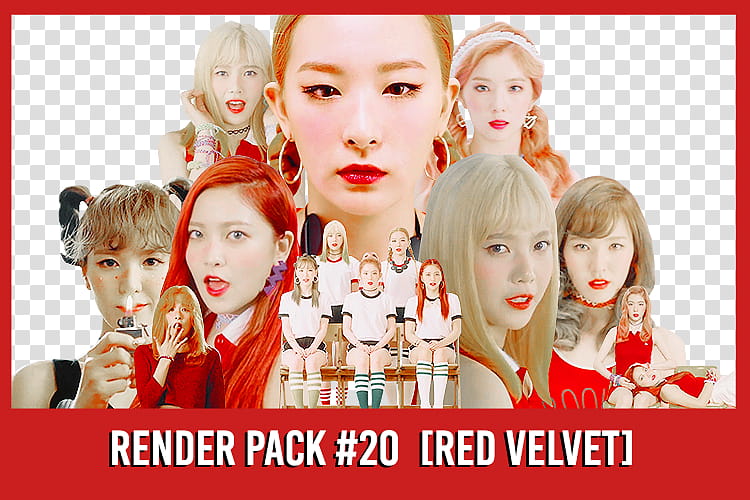 Red Velvet Render , group of women band transparent background PNG clipart