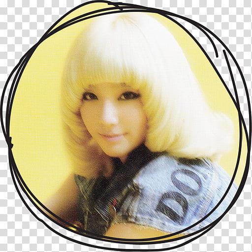 Taeyeon IGAB Circle Lines Folder Icon , Taeyeon , woman's portrait transparent background PNG clipart