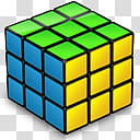 Solved Rubik Cube transparent background PNG clipart