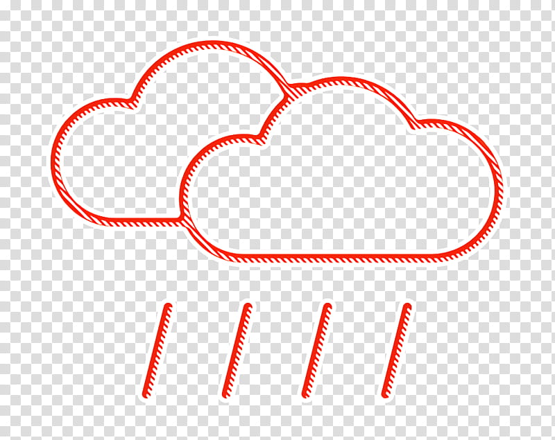 cloud icon rain icon rainy icon, Weather Icon, Text, Red, Heart, Line, Love transparent background PNG clipart