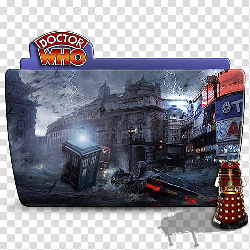 Death To Dr Who Folder Icon ColorFlow , Serious, Supreme Dalek, Doctor Who folder iceon transparent background PNG clipart
