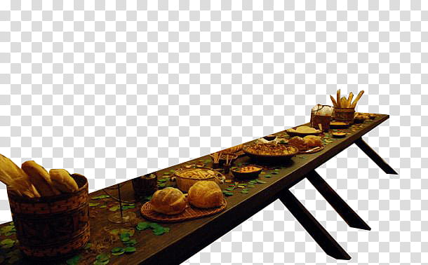Royalty, food placed on brown wooden table transparent background PNG clipart