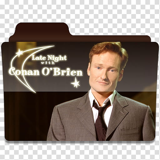 Mac TV Series Folders K L, Conan O'Brien transparent background PNG clipart