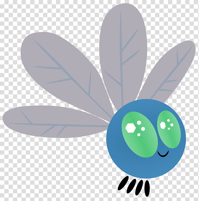 Parasprite Flying, blue and grey fly transparent background PNG clipart