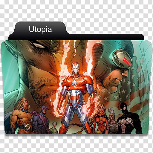 Marvel Comics Folder , Utopia transparent background PNG clipart