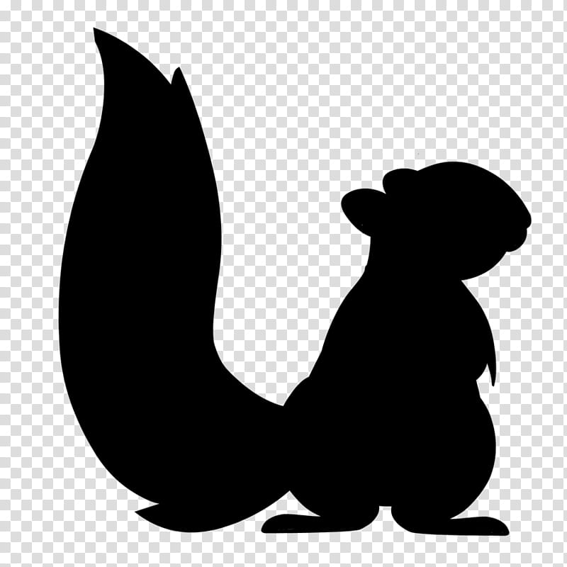 Dog And Cat, Character, Silhouette, Black M, Squirrel, Blackandwhite, Tail, Wing transparent background PNG clipart