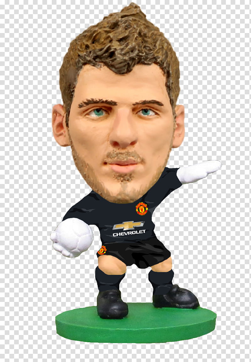 Cartoon Football, David De Gea, Manchester United Fc, Manchester United Soccerstarz, Soccerstarz Manchester United Fc, Manchester United Fc Soccerstarz, Home Kit Soccerstarz, Football Player transparent background PNG clipart