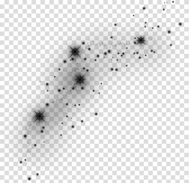 Sparkles Stars , black and white abstract painting transparent background PNG clipart