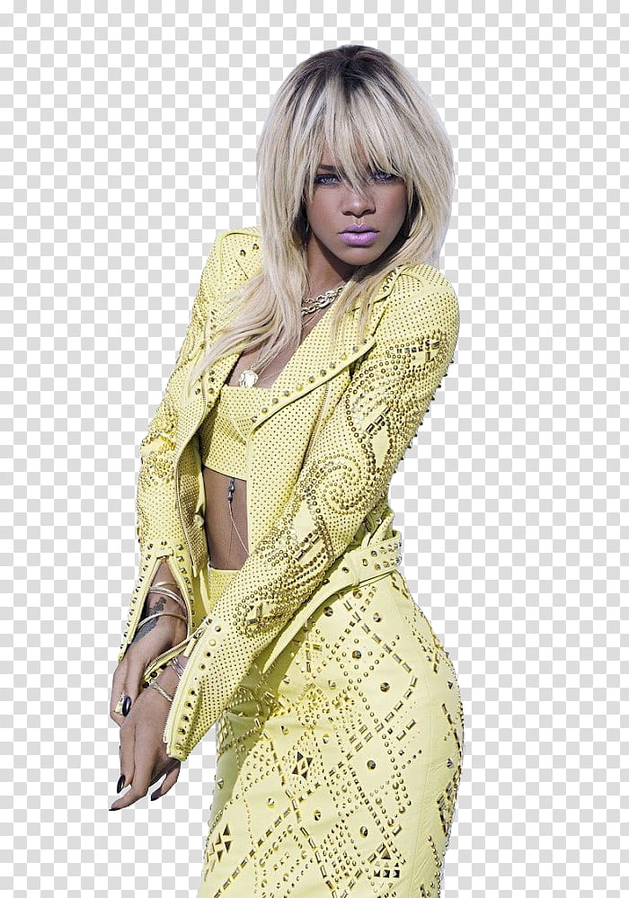 Rihanna, woman touching hands transparent background PNG clipart