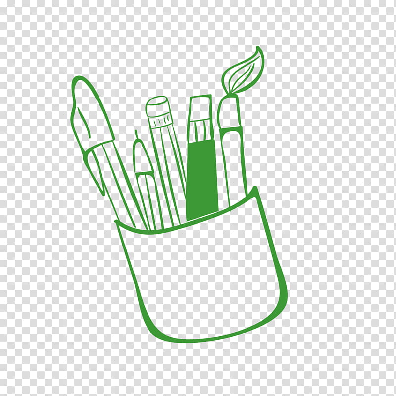 Green Grass, Pencil, Cartoon, Comics, Ink, School
, Brush Pot, Hand transparent background PNG clipart
