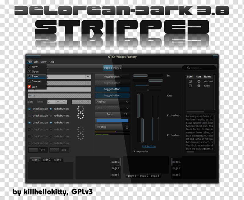 DeLorean-Dark-Stripped-Themes-. , Selorean-Ark transparent background PNG clipart
