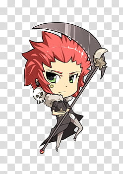 jump adopt open, red-haired male chibi anime character illustration transparent background PNG clipart