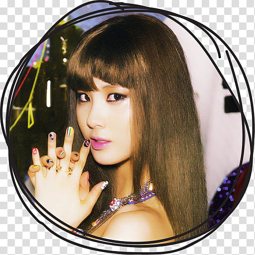 Seohyun IGAB Circle Lines Folder Icon , Seohyun , woman wearing purple top transparent background PNG clipart