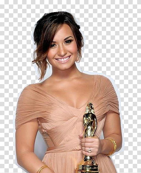 woman smiling and holding gold trophy transparent background PNG clipart
