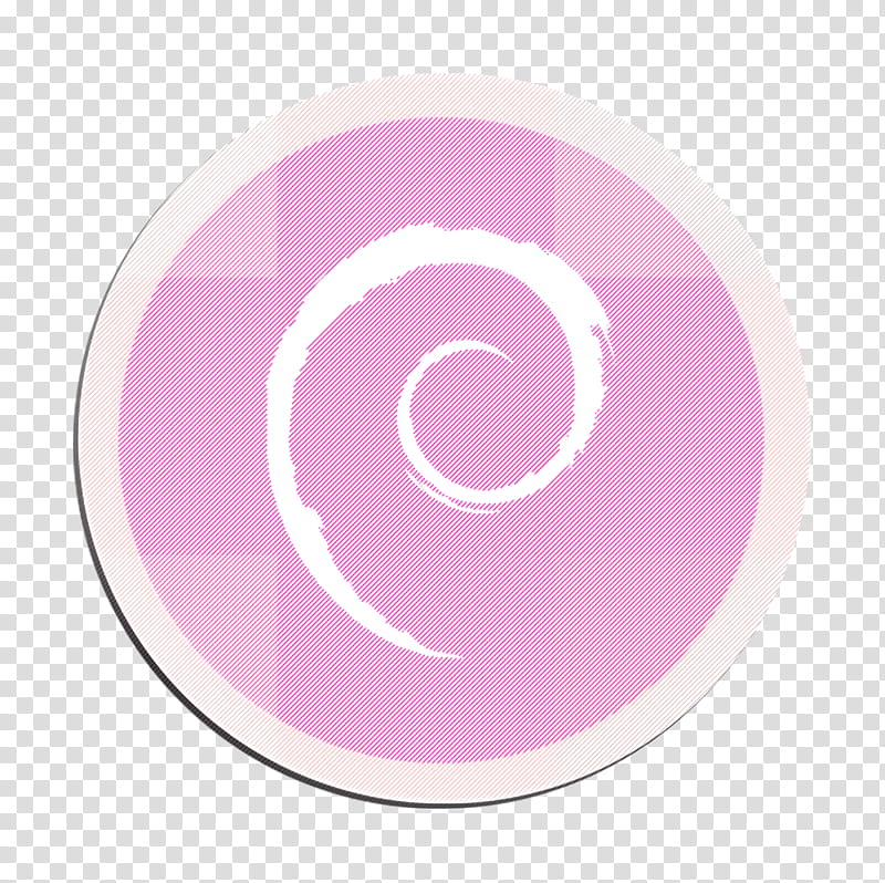debian icon, Pink, Circle, Spiral, Magenta, Material Property, Symbol, Logo transparent background PNG clipart