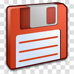 Refresh CL Icons , Floppy, red floppy disk illustration transparent background PNG clipart