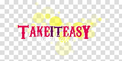 Text , take it easy text transparent background PNG clipart