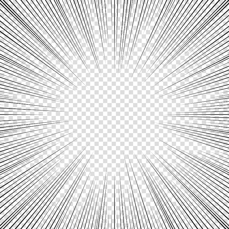screentones action lines , black rays transparent background PNG clipart