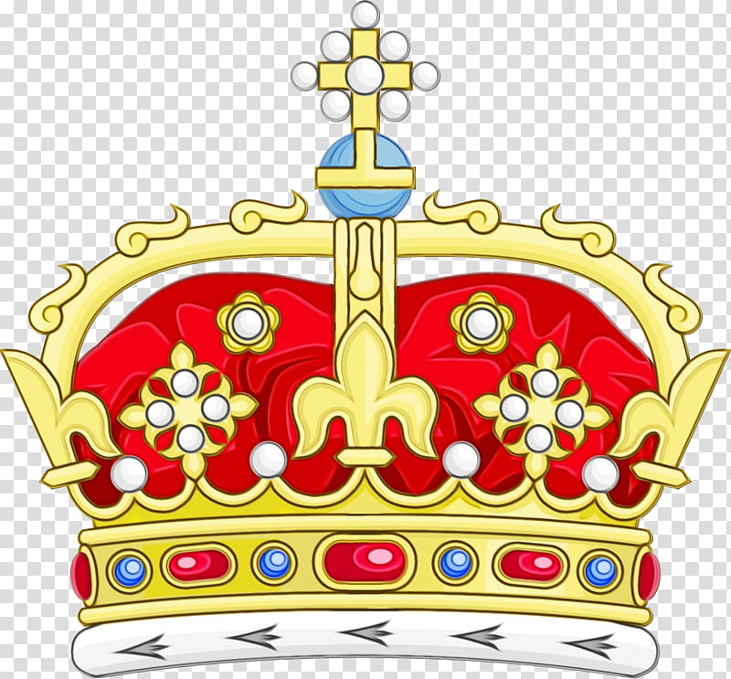 Watercolor, Paint, Wet Ink, Crown Jewels Of The United Kingdom, Tudor Crown, Crown Of Scotland, Monarch, St Edwards Crown transparent background PNG clipart