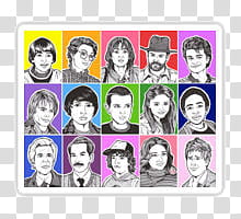 Stranger Things Stickers , human sketch transparent background PNG clipart