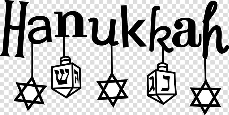 Happy Hanukkah Hanukkah, Text, Line, Line Art, Signage transparent background PNG clipart