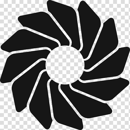 Black And White Flower, Throbber, Animation, Computer Animation, Black And White
, Leaf, Plant, Petal transparent background PNG clipart