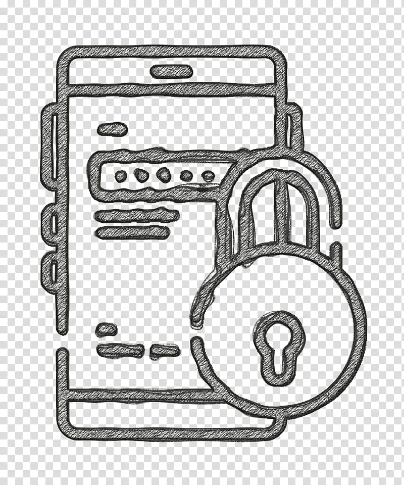 Password icon Social Media icon, Line Art, Lock, Hardware Accessory transparent background PNG clipart