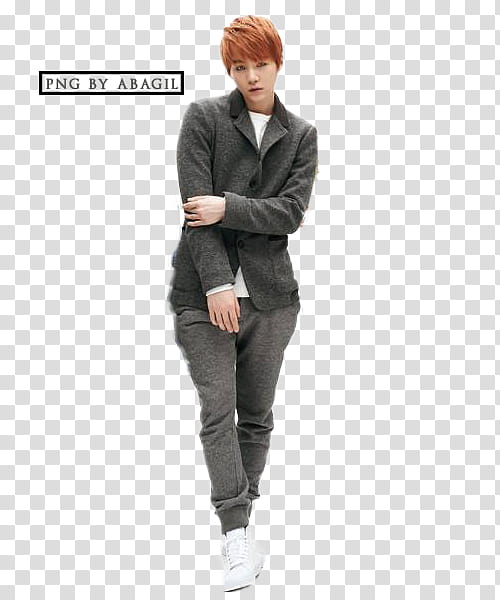 Bts The Star, man wearing zip-up jacket and sweatpants transparent background PNG clipart