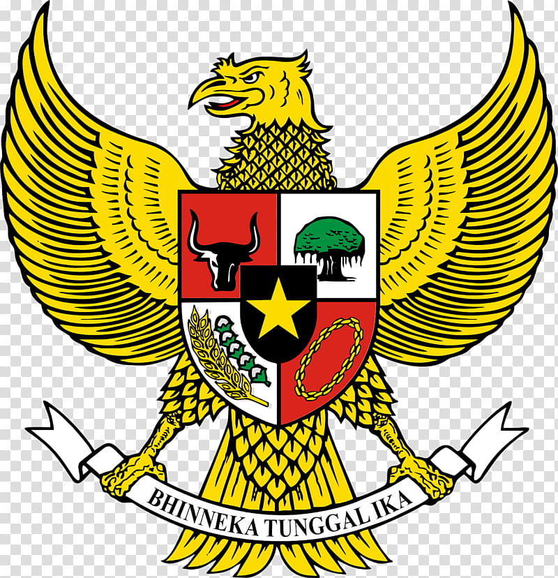 Logo Garuda Indonesia, National Emblem Of Indonesia, Pancasila, Flag Of Indonesia, National Symbol, Government Of Indonesia, National Flag, Crest transparent background PNG clipart