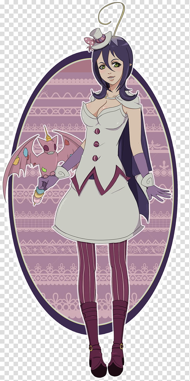 Mephisto Girl, female anime character transparent background PNG clipart
