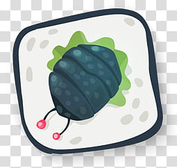 Sushi Icons, Sushi, blue and green insect illustration transparent background PNG clipart