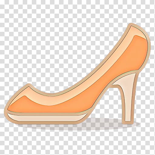 Orange, Footwear, High Heels, Court Shoe, Yellow, Basic Pump, Peach, Beige transparent background PNG clipart