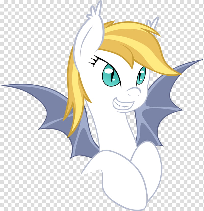 Florence the Bat Pony , white and gray My Little Pony illustration transparent background PNG clipart