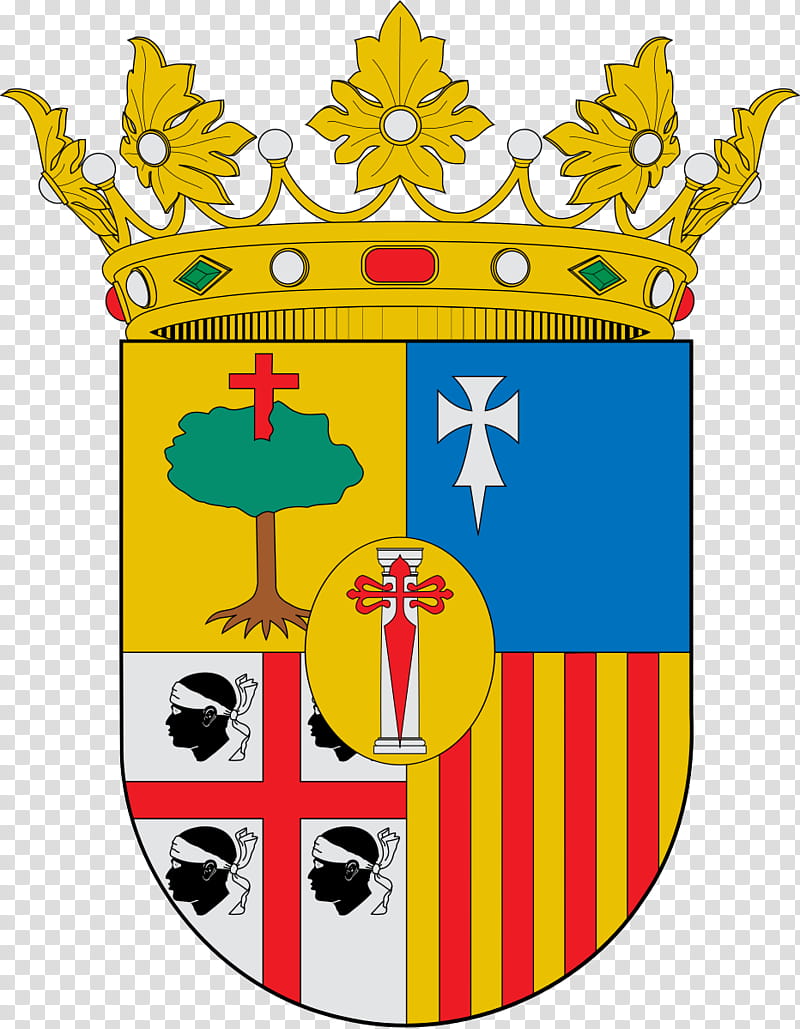Crown, Aragon, Coat Of Arms Of Aragon, Coat Of Arms Of The Crown Of Aragon, Kingdom Of Aragon, Escutcheon, Aragonian Lippu, Autonomous Communities Of Spain transparent background PNG clipart