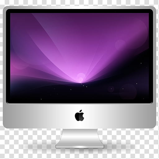 silver iMac illustration transparent background PNG clipart