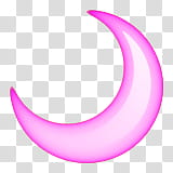 Pink Emojis , purple crescent moon transparent background PNG clipart