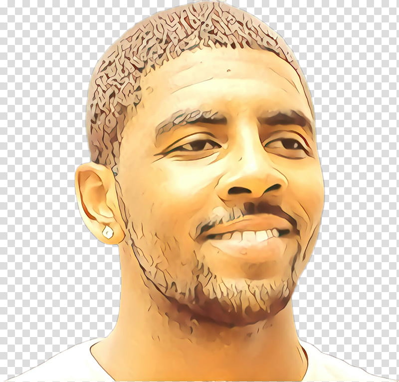Moustache, Cartoon, Kyrie Irving, Eyebrow, Beard, Forehead, Jaw, Figurine transparent background PNG clipart